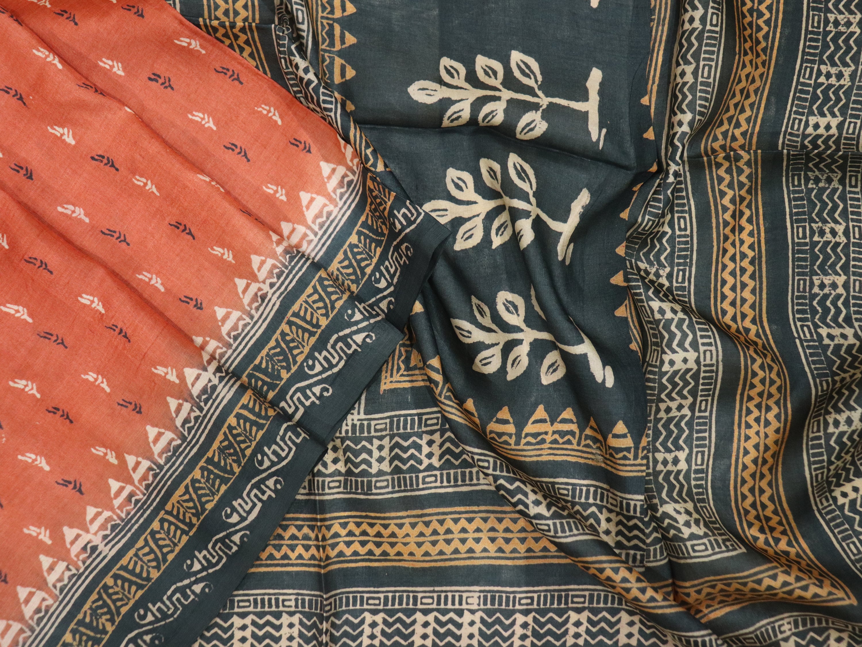 Indian Saree Pure Khadi Silk Sari Vintage Handloom Silk Fabric Etsy