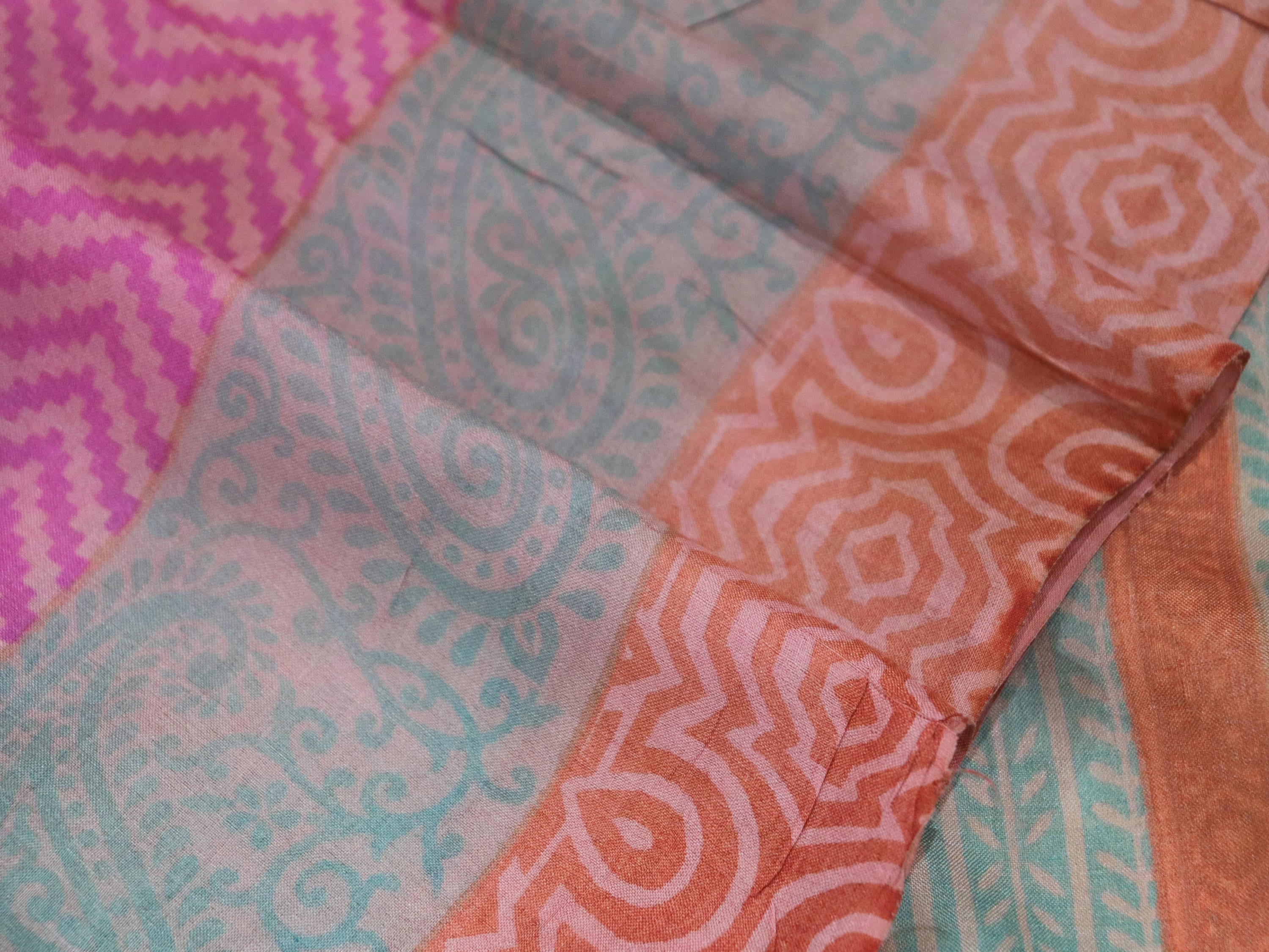 Indian Sari Pure Khadi Silk Vintage Saree Handloom Silk Fabric Etsy