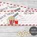 Movie Night Gift Certificate, Printable Movie Gift Voucher, Birthday ...