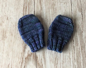 Baby mittens, size 0-6 months, infant gloves, merino wool mittens