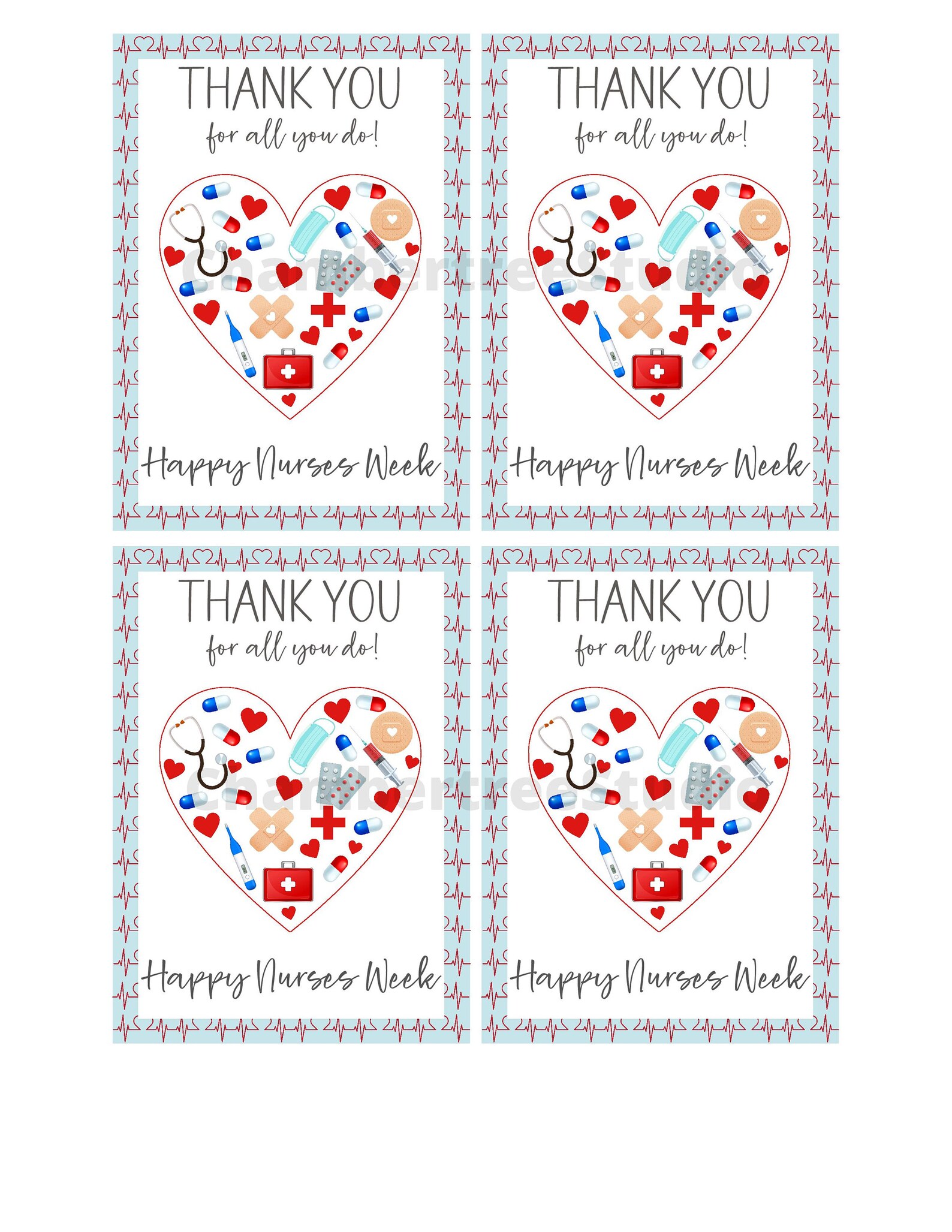 Nurse Week Appreciation Gift Tag, Happy Nurses Week, Appreciation Tags ...