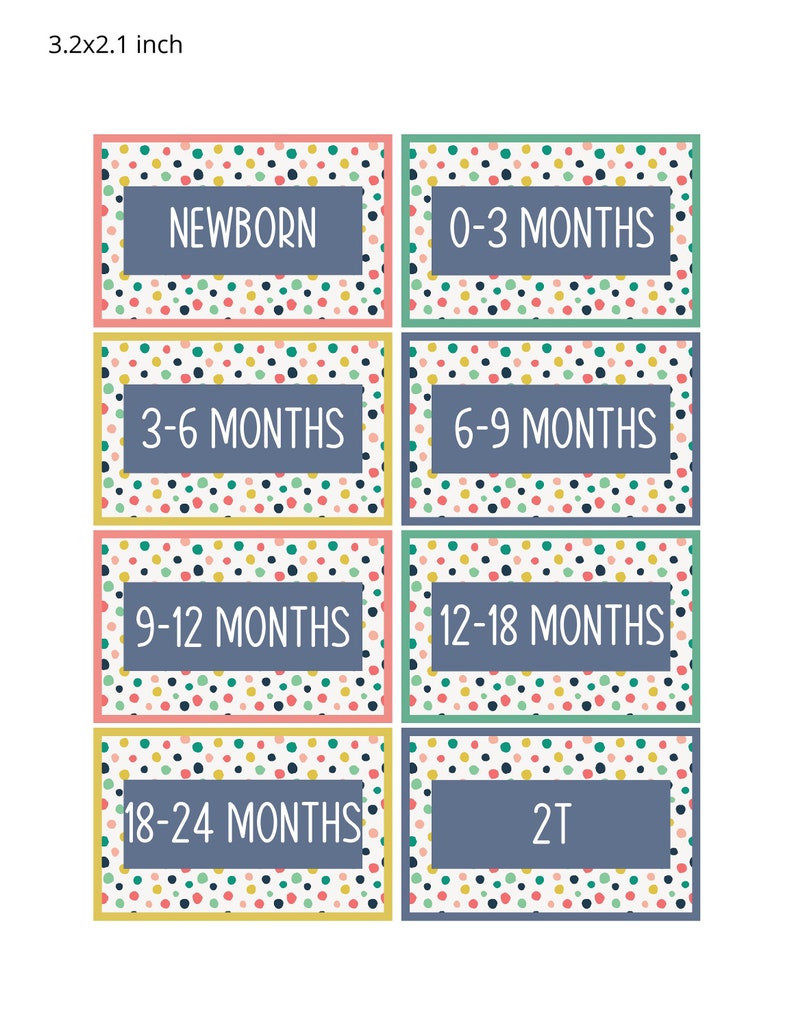 Printable Baby Nursery Drawer Labels, Nursery Organization, Digital Download File, Baby Clothes ...