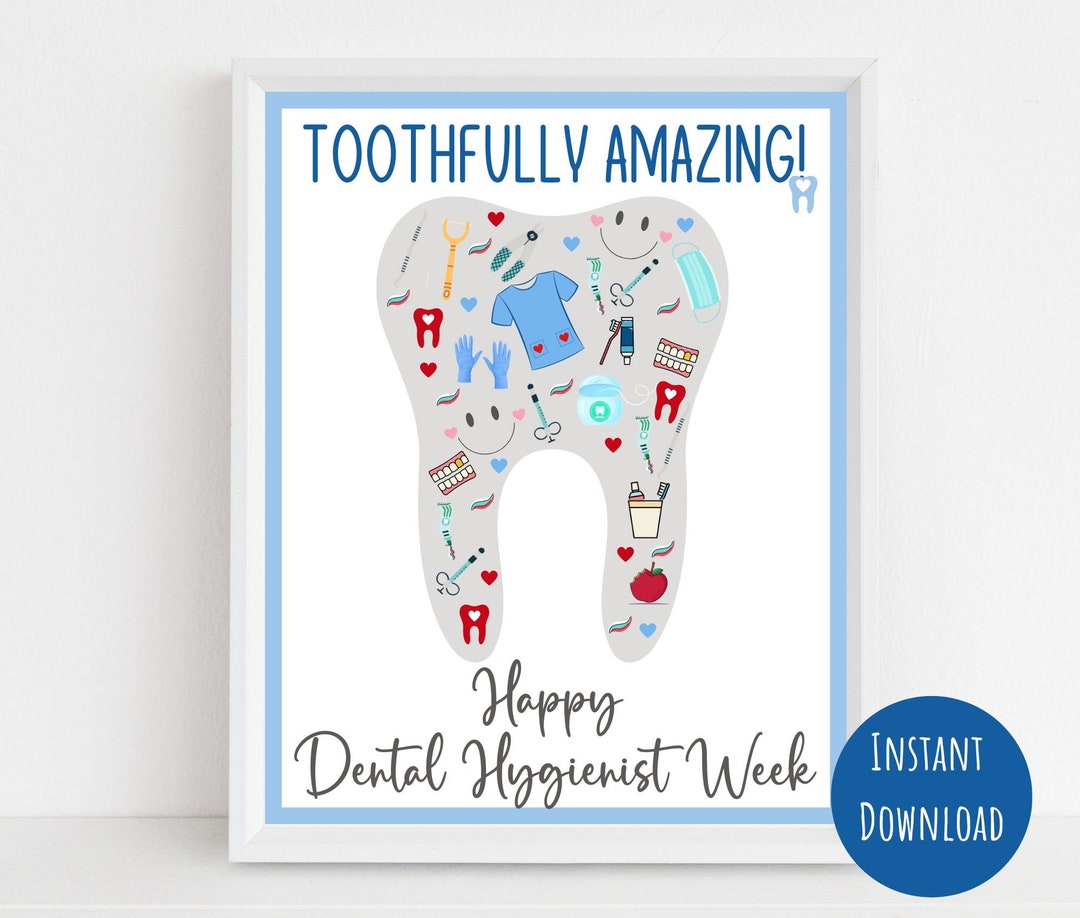 Dental Hygienist Week Sign Appreciation Sign for Dental Etsy