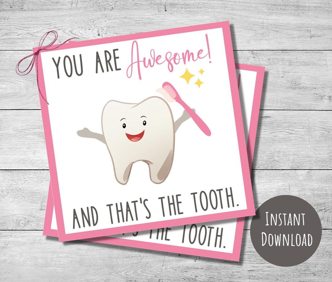 Dental Hygiene Appreciation Tags, 2.5, 3.5 & 4 Tags, Dental Hygienists