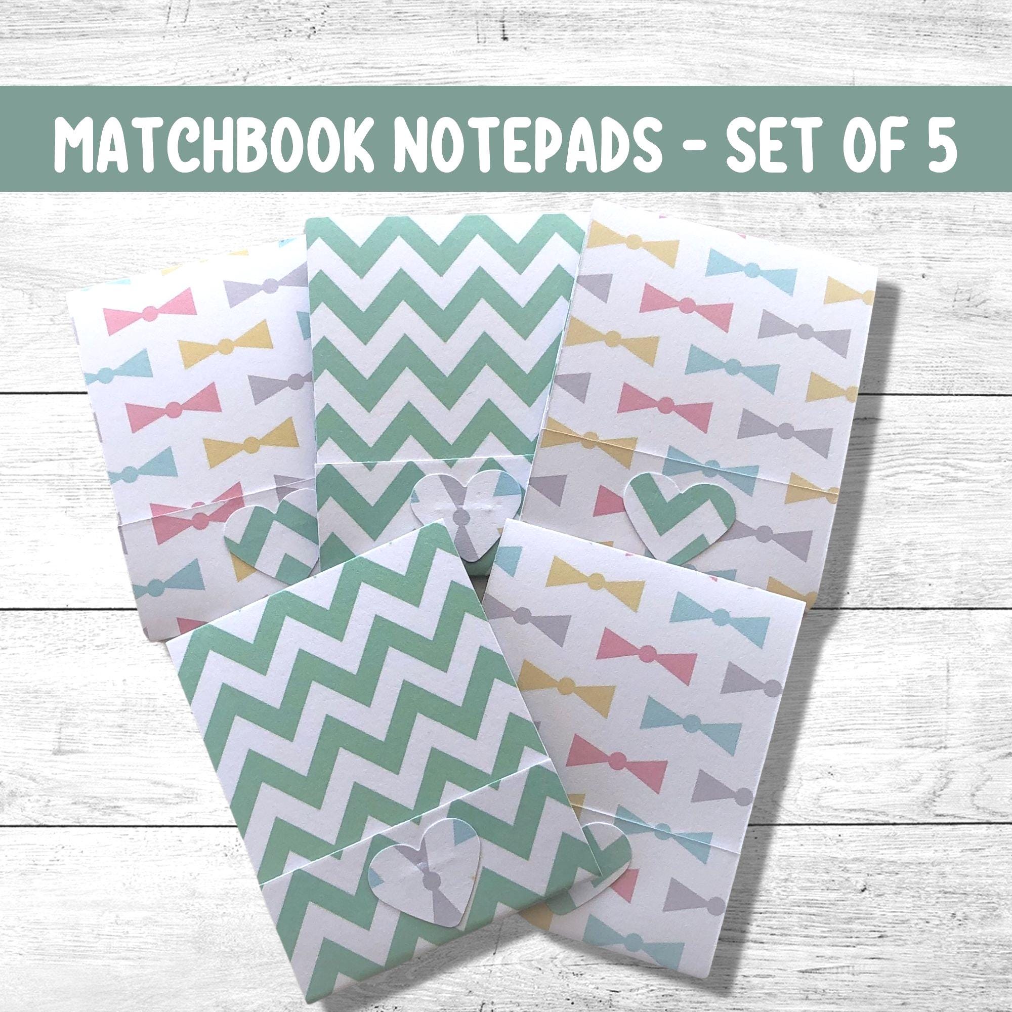 Matchbook Notepads, Notebook, Mini Notepad, Purse Notebook, Pocket ...