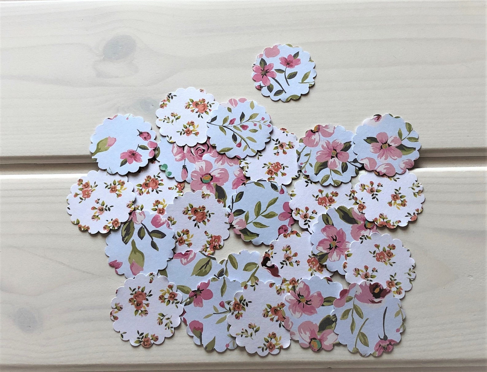 Paper die cut shapes card making scrapbooking confetti Etsy