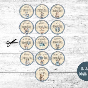 Baby Boy Words, Printable Word Sentiments, Vintage Baby Junk Journal ...