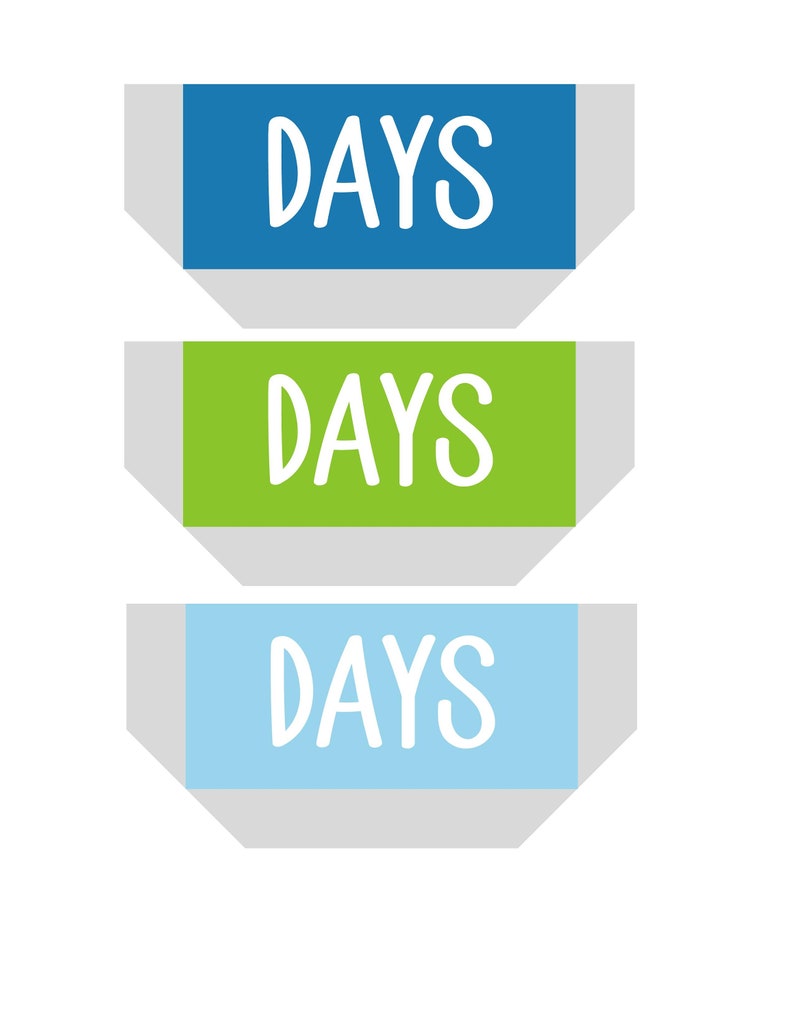 Birthday Countdown Calendar, Printable DIY Kids Countdown Sign