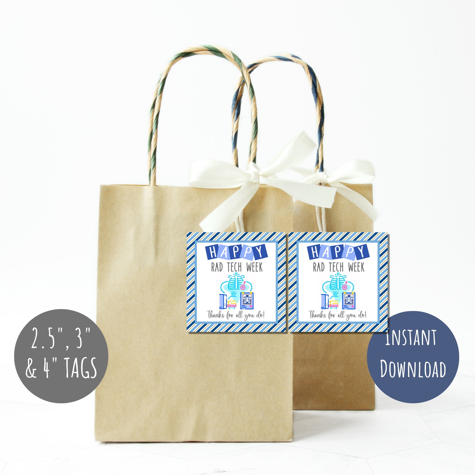Rad Tech Week Gift Tag Radiology Appreciation Tags Etsy