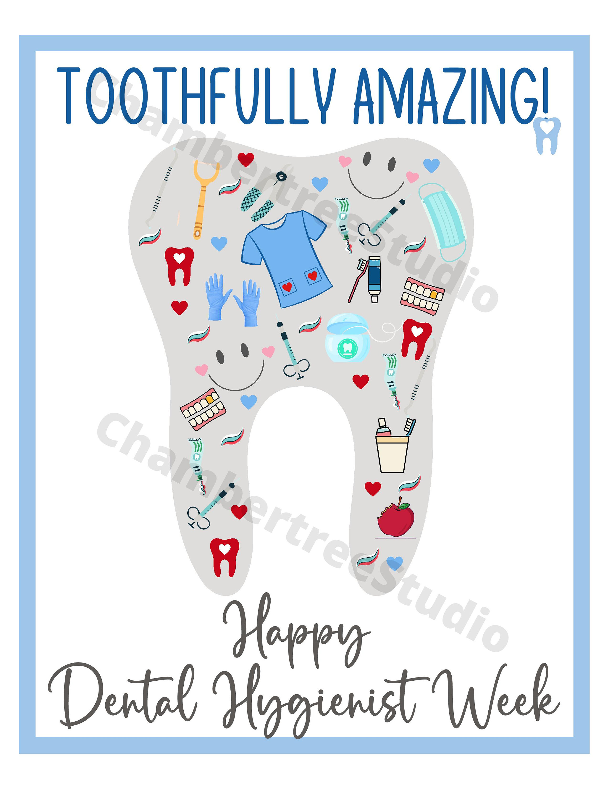 Dental Hygienist Week Sign, Appreciation Sign for Dental Hygienist