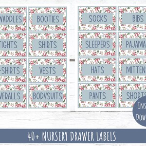 Printable Nursery Organization Bundle Baby Nursery Closet - Etsy