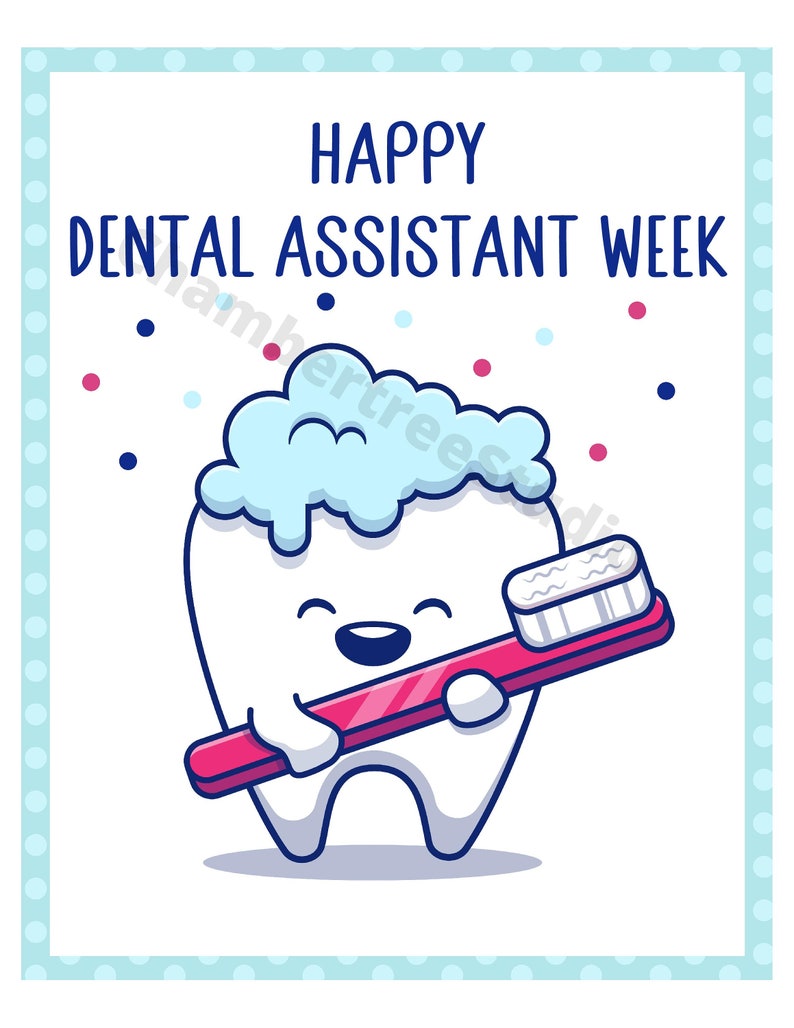 Dental Assistant Week Sign, Appreciation Sign for Dental Assistant