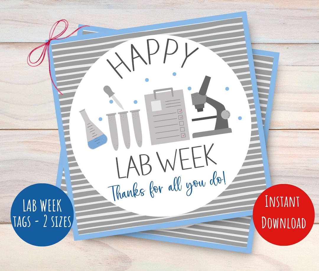 Lab Week Appreciation Gift Tag, 3