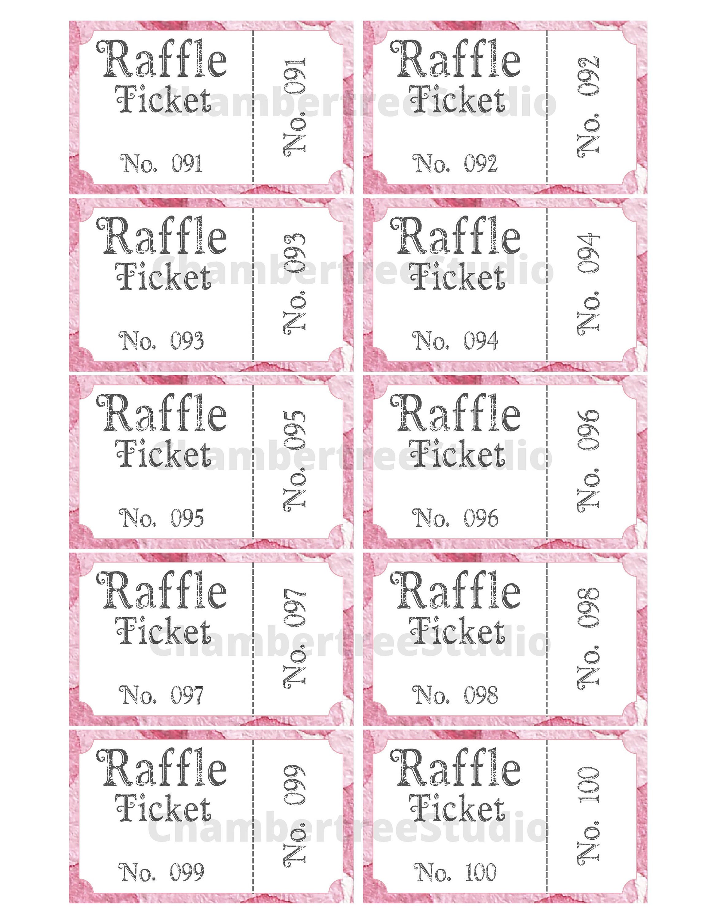 Mother's Day Raffle Tickets, 2.1 X 3.4, Valentine's Day Raffle, School Fundraiser Coupons ...