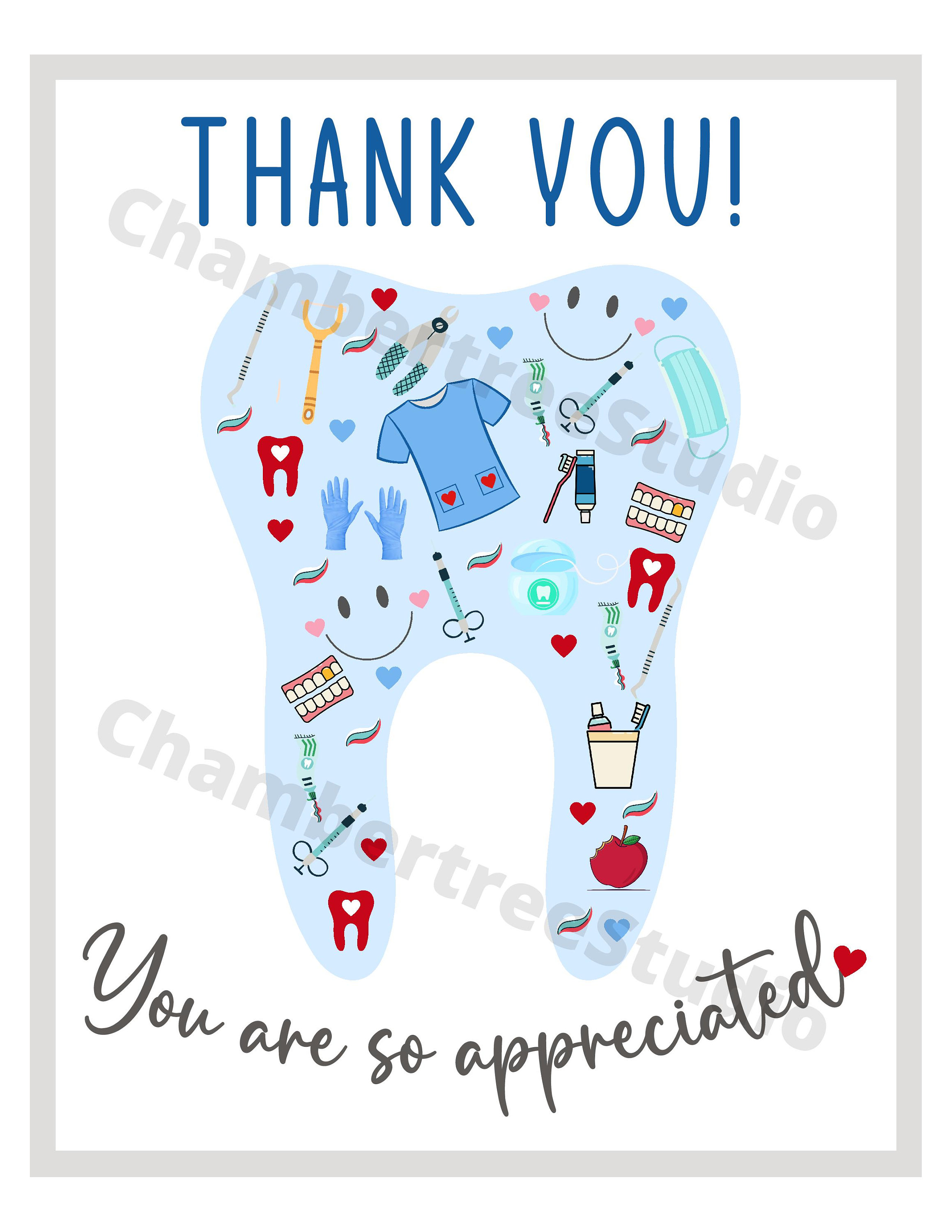 Dental Hygienist Week Appreciation Sign, Dental Assistant, Dental Staff