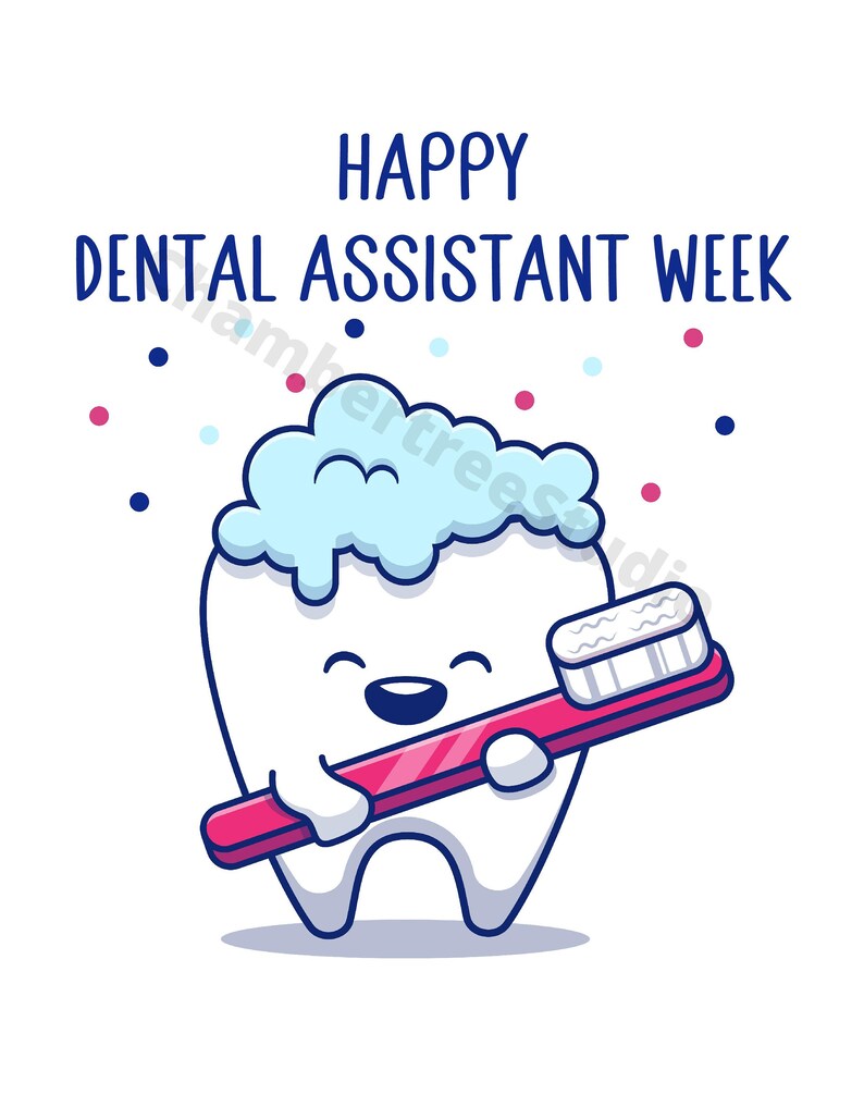 Dental Assistant Week Sign, Appreciation Sign for Dental Assistant / Hygienist Staff, 8x10 Sign
