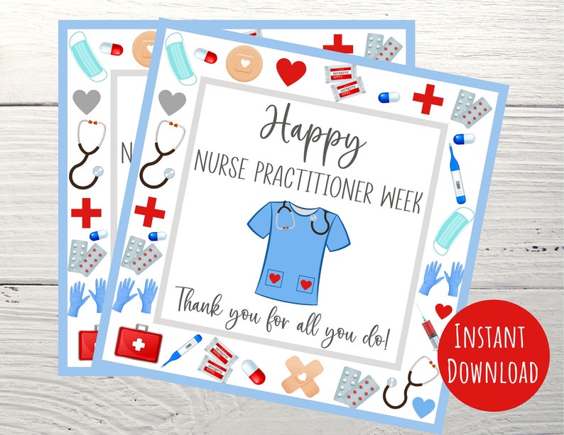 Nurse Practitioner Week Gift Tag Appreciation Tags for Etsy
