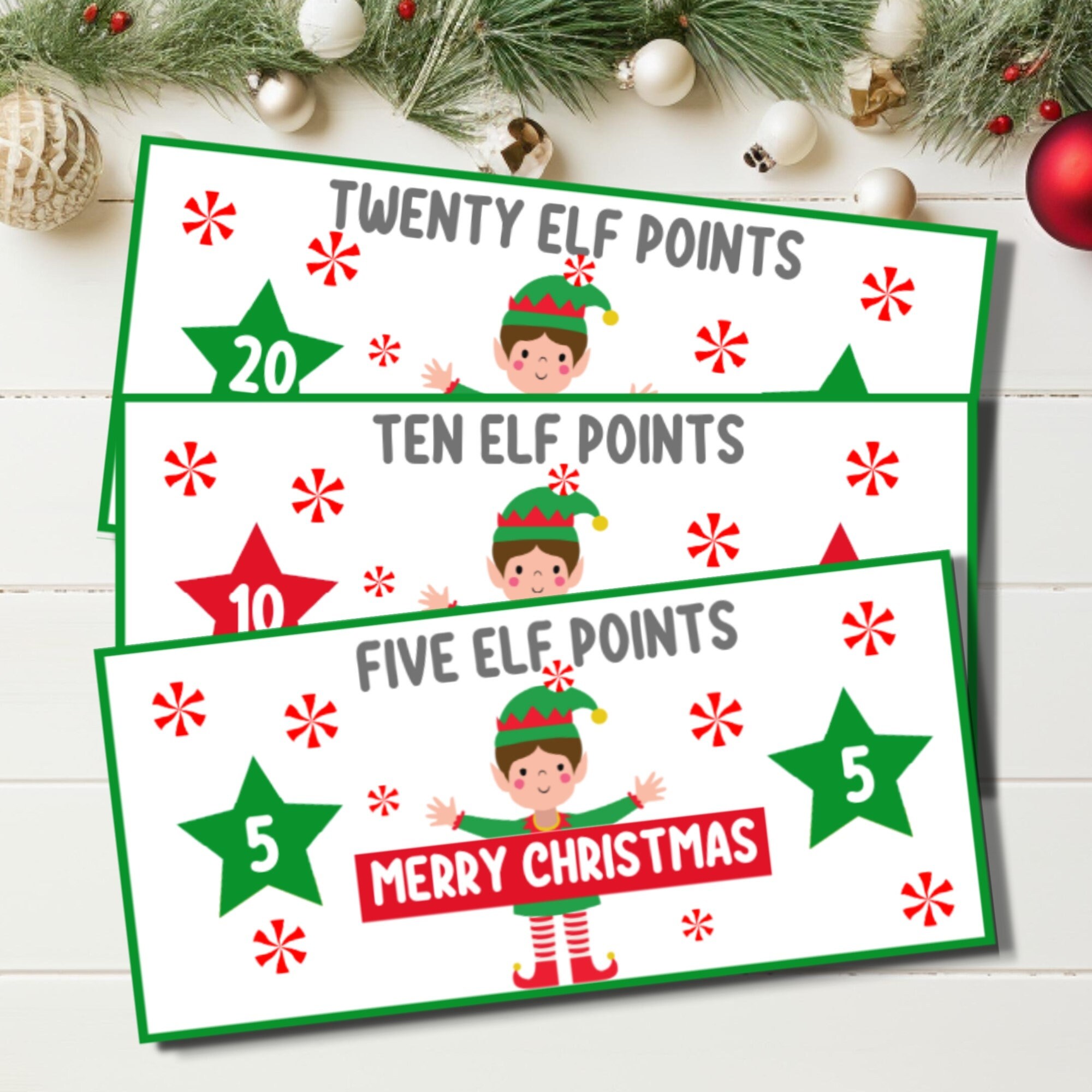 Printable Kids Reward Tickets, Kids Christmas Coupons, Elf Reward ...