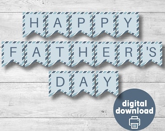 Vatertag druckbares Banner, Vatertag Wimpelkette, Vatertagsbanner, sofortiger Download