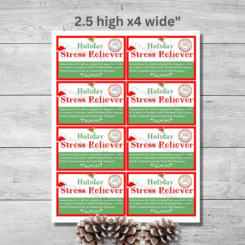 Fun Christmas Gag Gift, Secret Santa Gift Idea, Holiday Stress Reliever