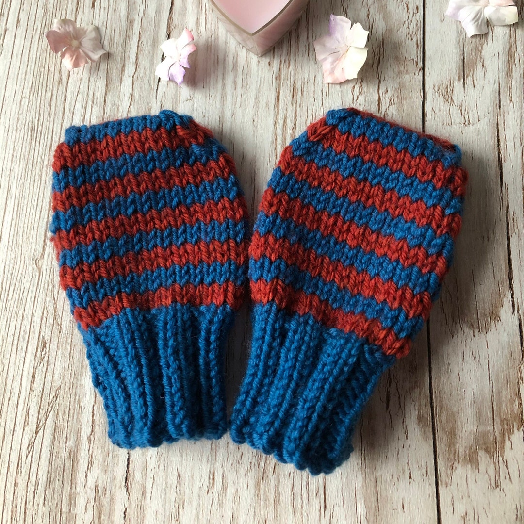 Knit Baby Mittens Knitted Baby Gloves Thumbless Baby Mittens Etsy