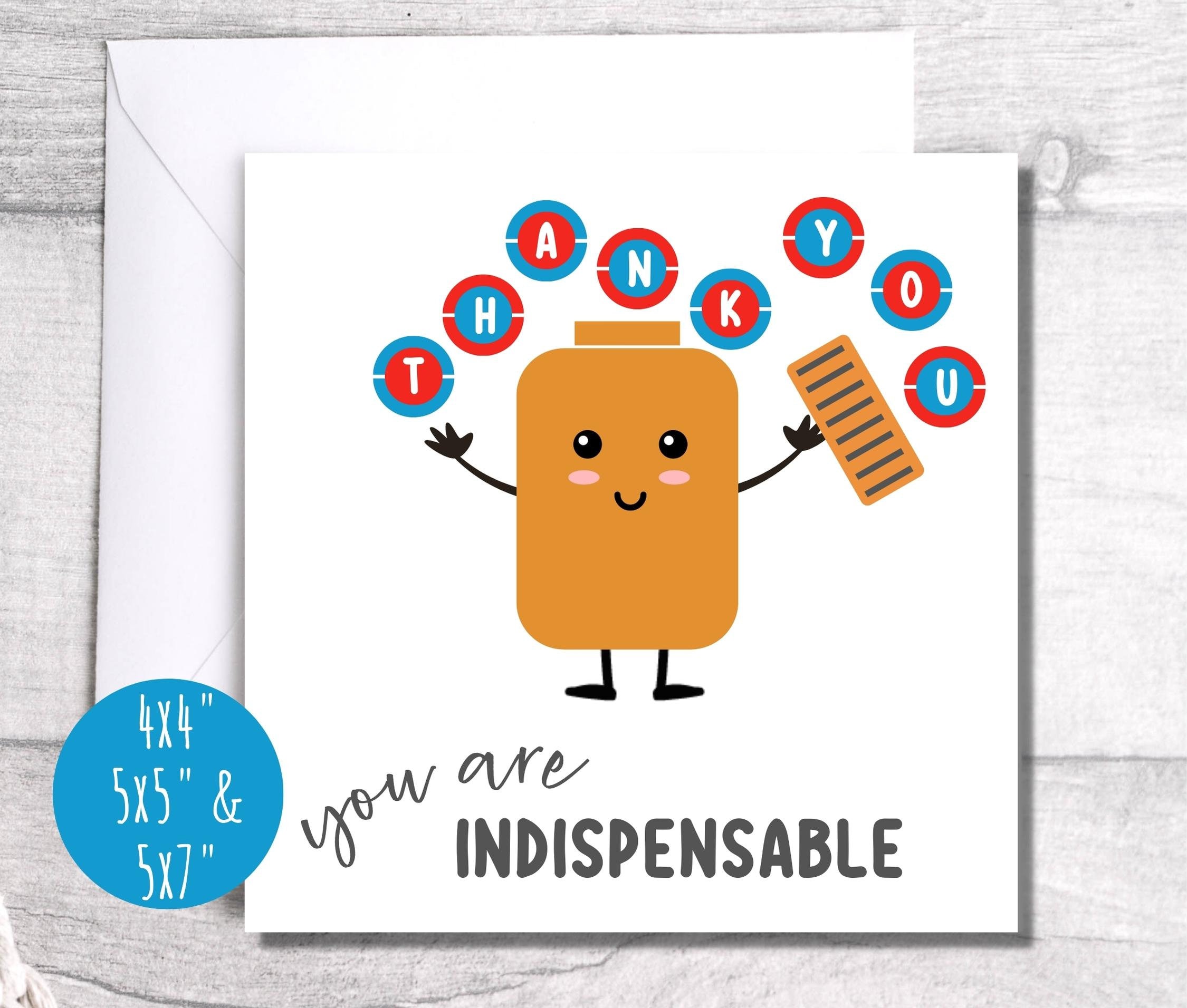 Pharmacy Week Printable Card You Are Indispensable Medical Etsy