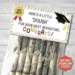 Porta dinero de regalo de graduación, regalo en efectivo para graduados, adorno para bolsa de masa, divertido regalo de graduación para adolescentes, próxima aventura