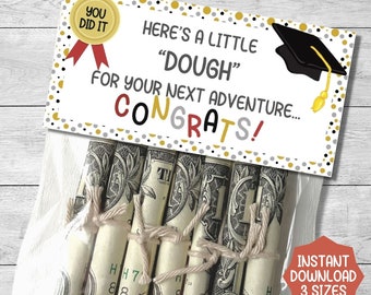 Money Gift for Graduate – Graduation Dough Bag Topper, Fun Gift for Teens, Perfect Next Adventure Present