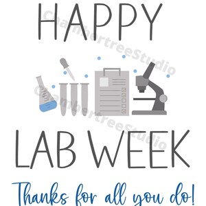 Lab Week Appreciation Sign, Happy Medical Laboratory Professionals Week ...
