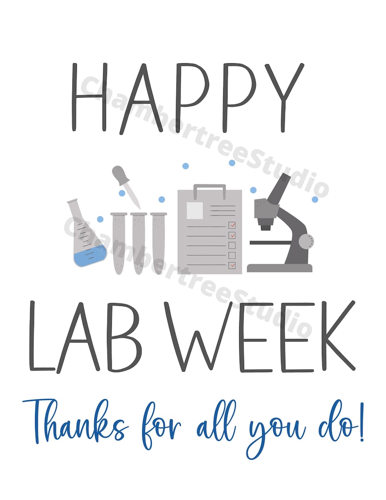 Lab Week Appreciation Sign, Happy Medical Laboratory Professionals Week ...