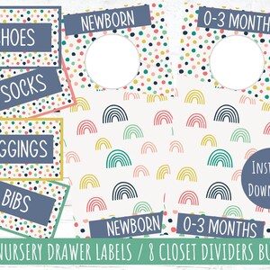 Printable Nursery Organization Bundle Baby Nursery Closet - Etsy