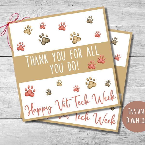 Vet Tech Week Etsy