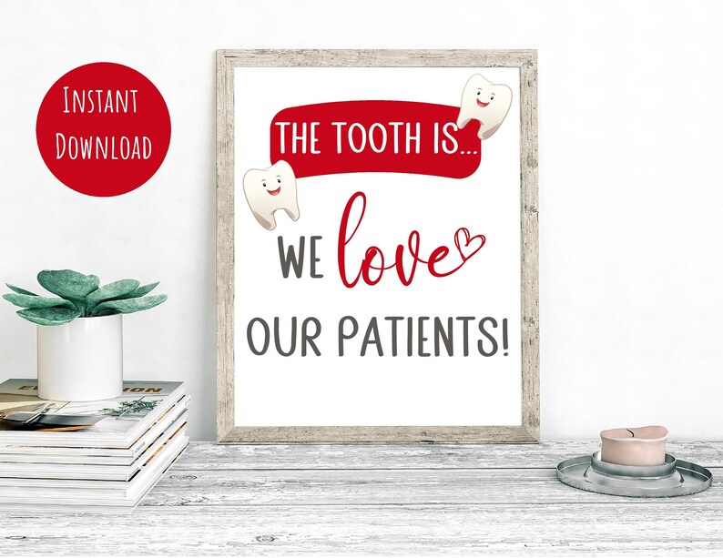 Dental Patient Appreciation 8x10 Sign Printable Etsy