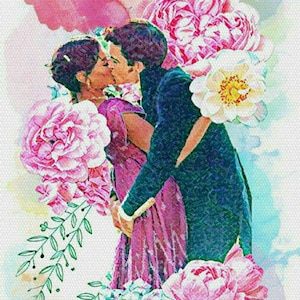 Anthony & Kate - Bridgerton 2 Watercolor painting Art Print, decoration, poster, watercolor print, wall art
