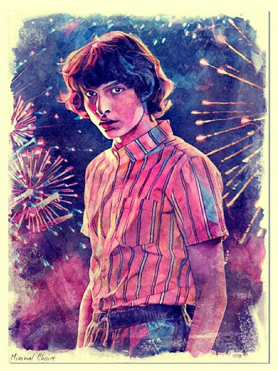 Buy Mike Wheeler Stranger Things 3 Watercolor Painting Art Online in India  - Etsy