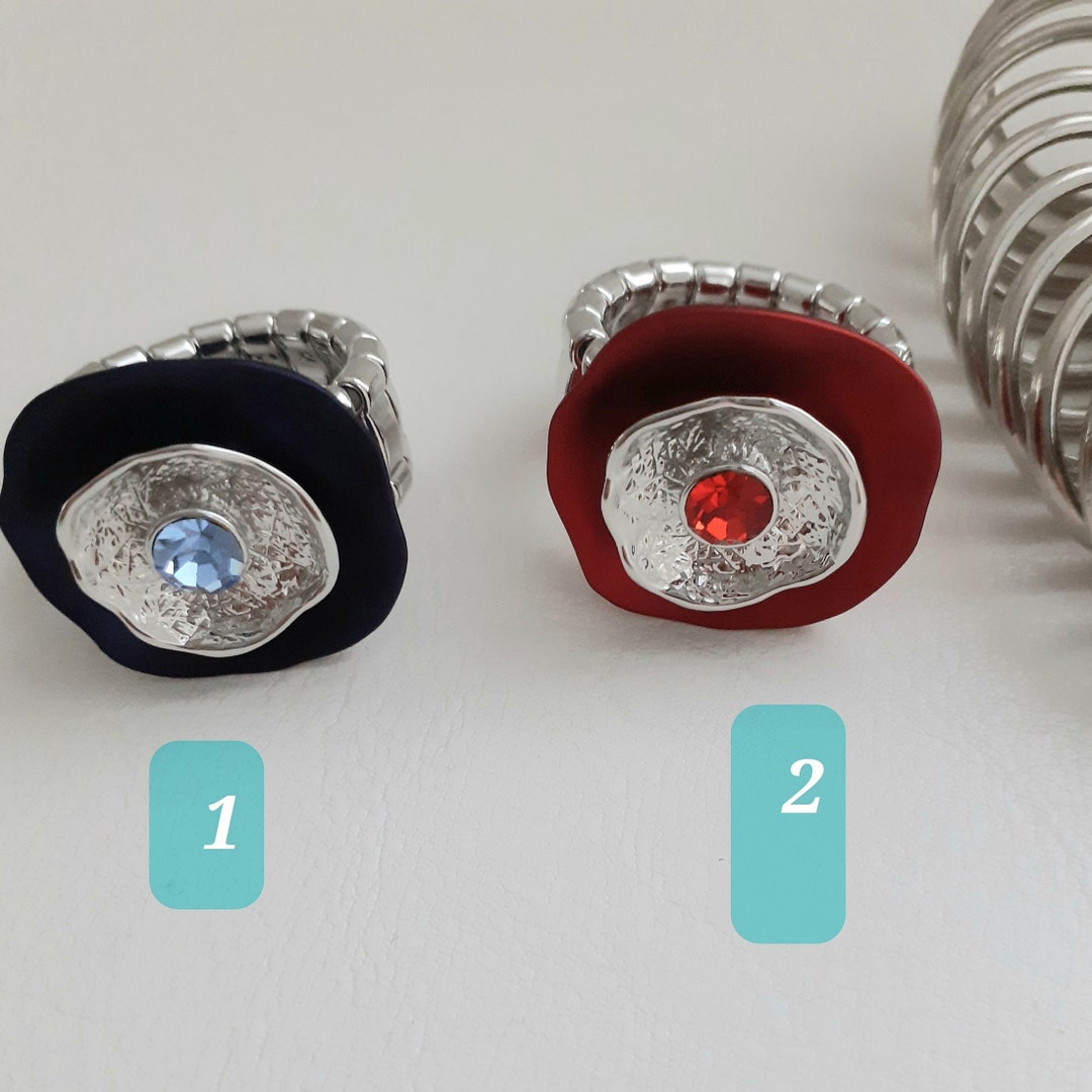 Ring verstellbar flexibel StatementRing Modeschmuck Etsy.de