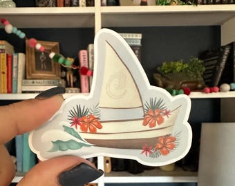 Tropical Wave, Waterproof Vinyl Sticker Decal