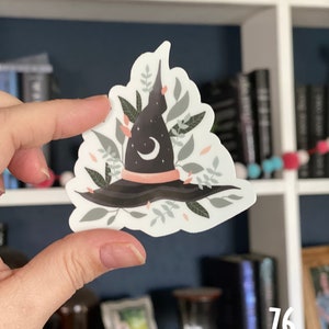 Bruxa da Lua | Feiticeiro | Magia | À prova d'água | 76 no principal | Adesivo de vinil | Decalque