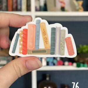 Book Stack - Waterproof Vinyl Sticker Decal