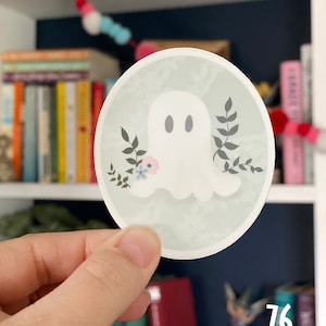 Bloemen Ghost | Bovennatuurlijke | 76 op Main | Waterdichte | Vinyl Sticker | Decal