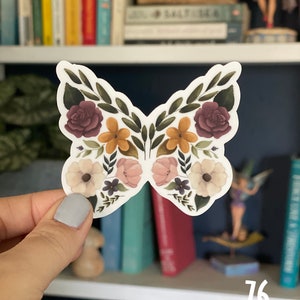 Bloemenvlinders | Waterdichte | Vinyl Sticker | Bloemen | Decal