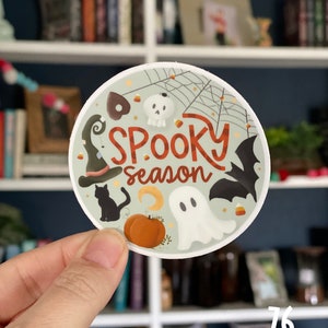Spooky Seizoen | Heksen | Geesten | Spinnen | Halloween | Waterdichte | Vinyl Sticker | | met stickers 76 op Main
