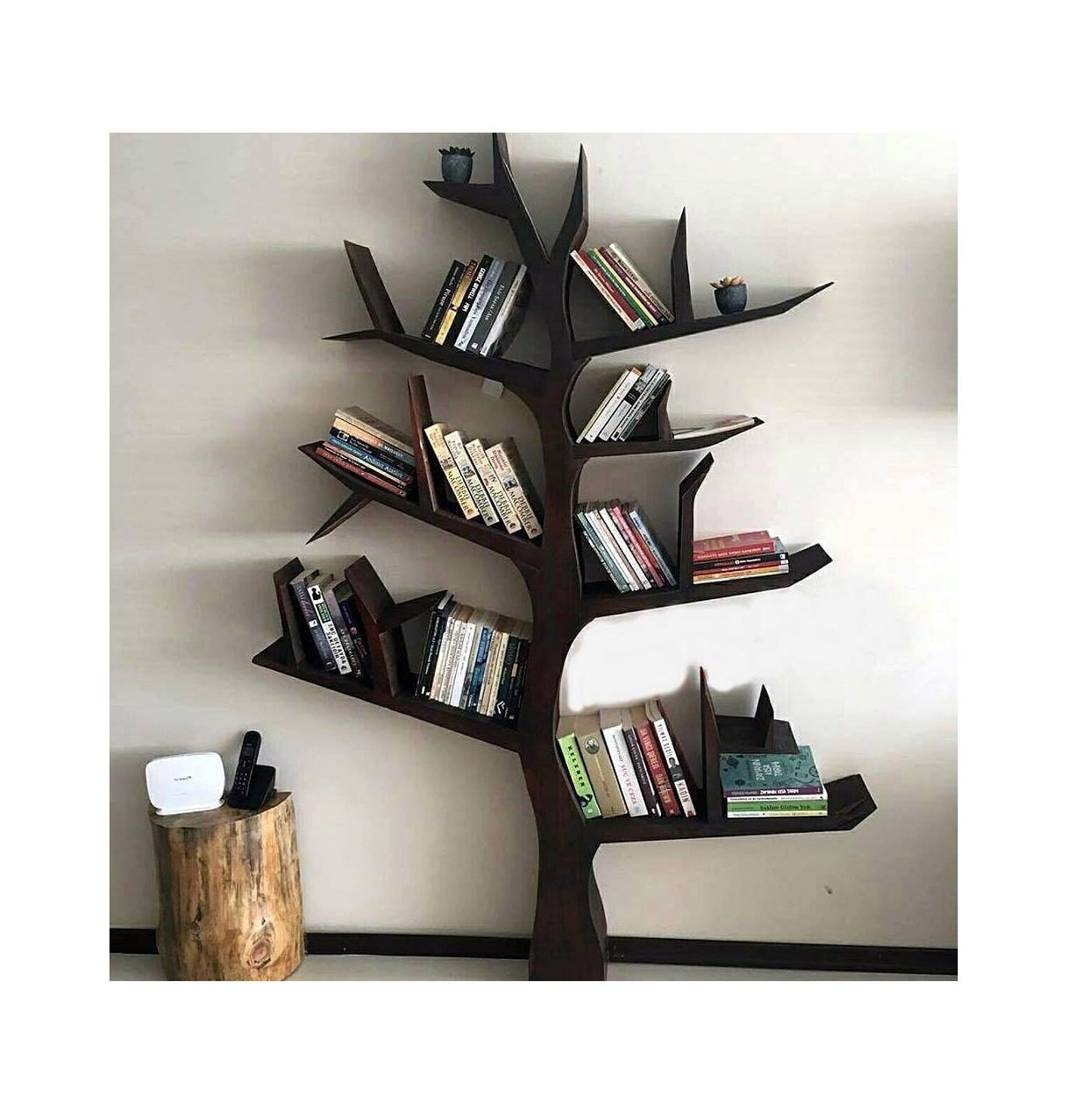 Christmas Tree Bookcases Tree Bookshelves Wooden Book stand Etsy