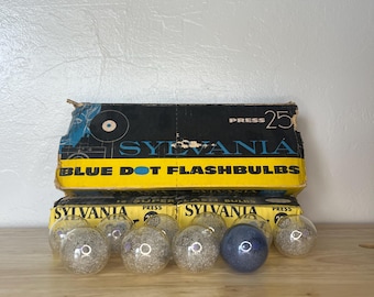 Sylvania Press 25 & 25b Blitzbirnen 34 insgesamt original Karton lose Birnen