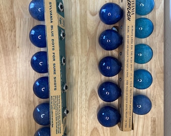 16 bombillas de flash Sylvania vintage, 2 cajas de cartón p25, flashes de punto azul para cámaras de película, de un solo uso, fotografía retro.