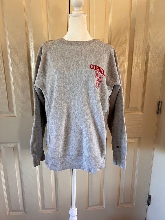 Vintage Cornell University warm up sweatshirt, Ch… - image 2