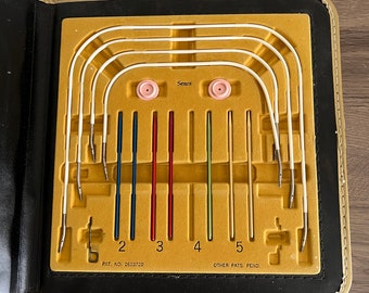 Vintage Sears Knitting Needle Set: 1960s Interchangeable Tools