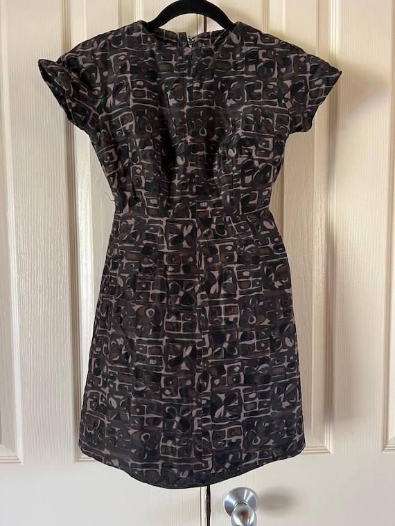 Vintage xxs 60s dress, fully lined, short sleeve … - image 3