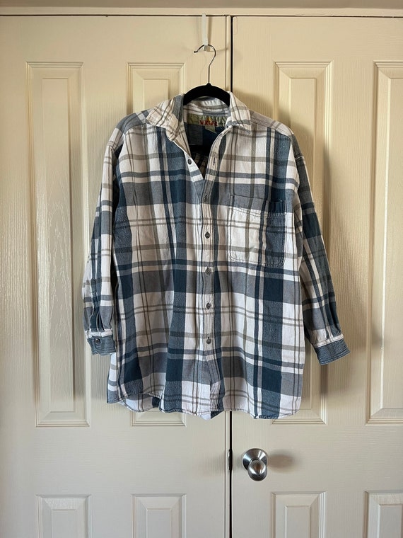 Vintage 90s Plaid Heavy Cotton Down Blown Shirt or Jacket - Etsy 割引クーポン有 HEAVY JKT SHIRT CHECK COTTON シャツ