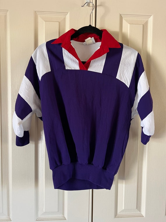 Vintage 90s Cortiva womens tennis shirt, dolman h… - image 3